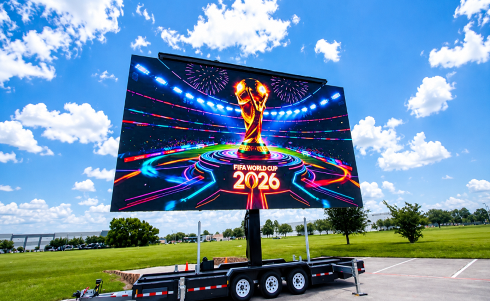 ATH Productions 30' x 17' mobile LED Jumbotron for outdoor events and watch parties