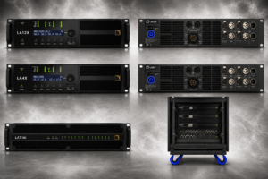 L-Acoustics LA12X, LA4X and LA7.16i amplified controllers and touring rack system
